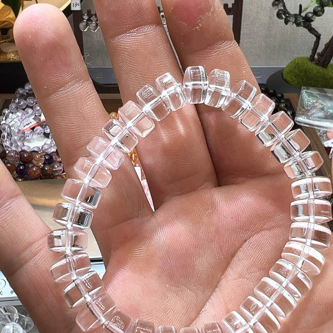 水晶手链未镶嵌药片水晶