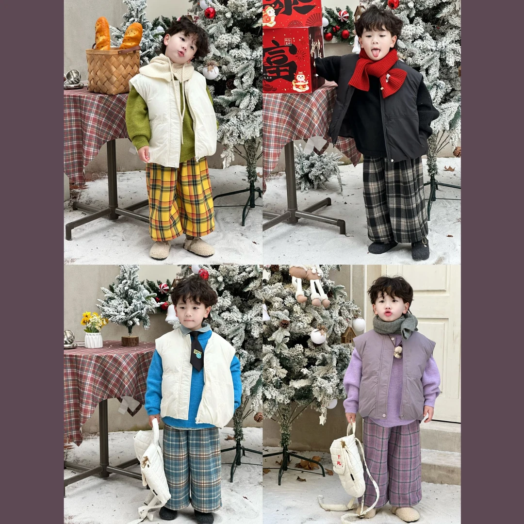 截单【年货终极场-毛衣or马甲】kb3512 | 秋冬季儿童纯色毛衣系列！！