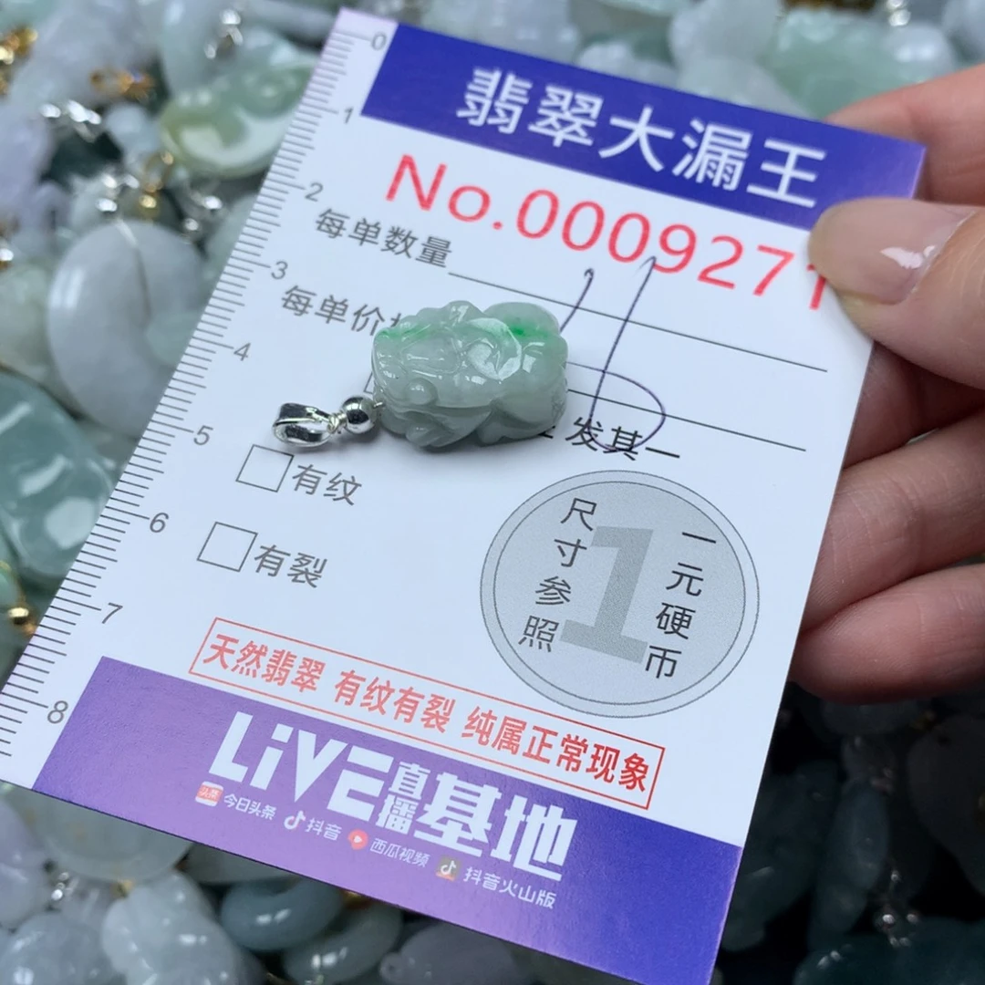 翡翠未镶嵌吊坠(不含链)