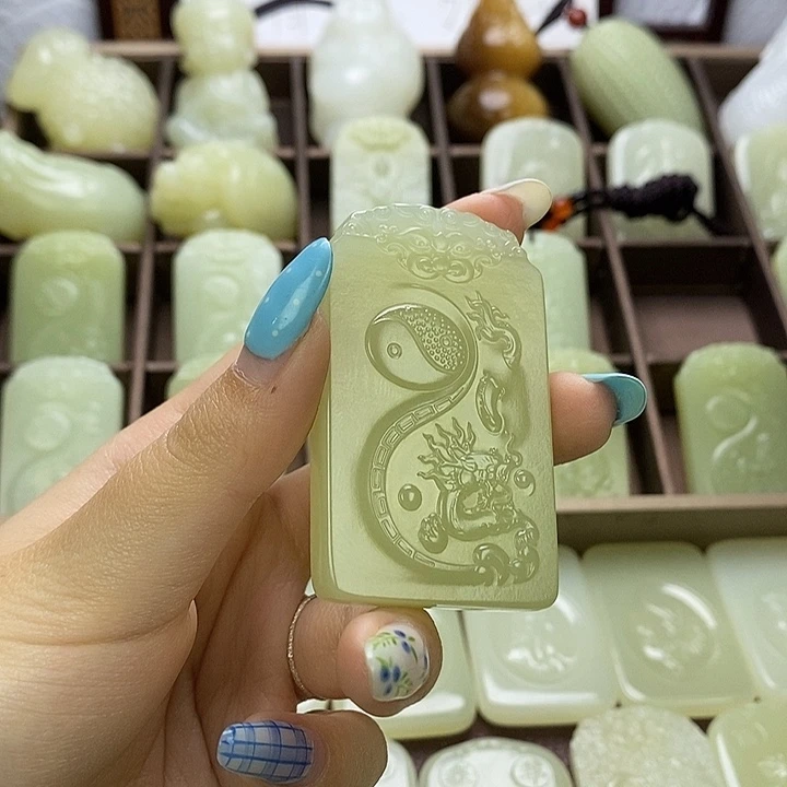 昆仑石双面守护龙