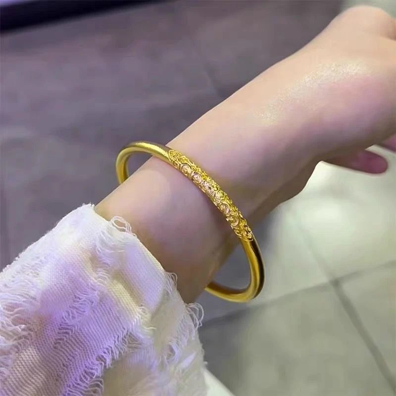 铜合金手镯 【卷草纹手镯】精美气质百搭