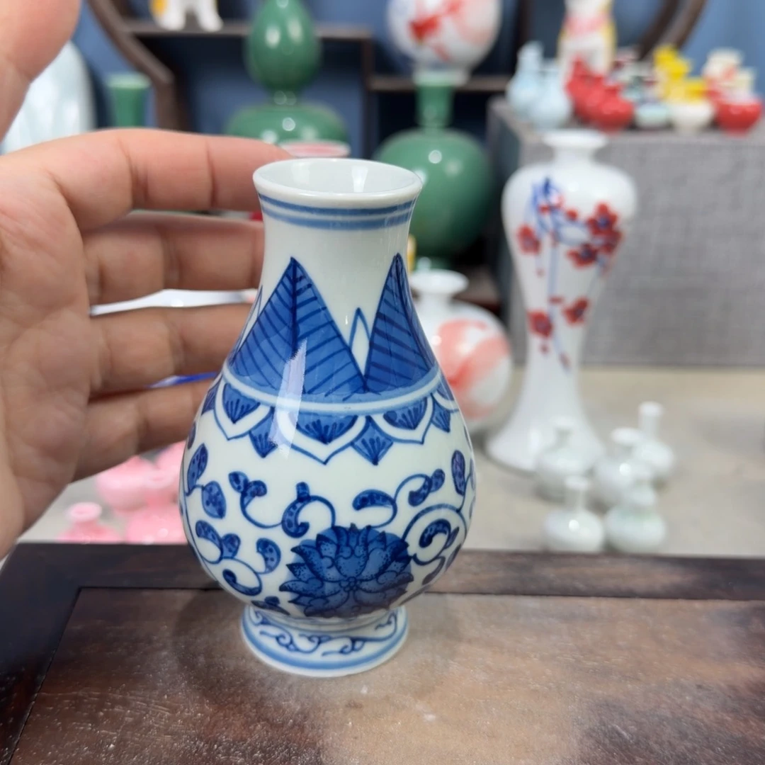 陶瓷手工小花器摆件