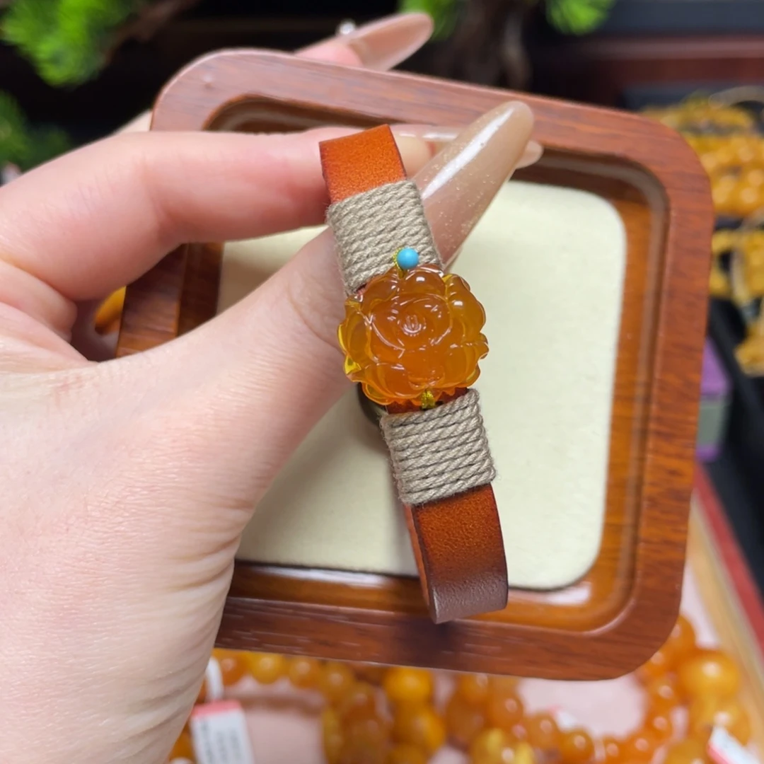蜜蜡手链未镶嵌手串