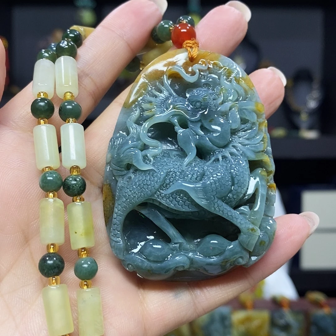 未镶嵌岫玉挂件吊坠项链