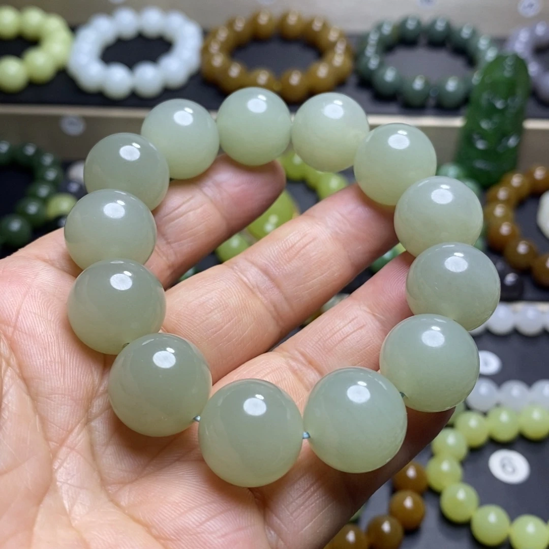 和田玉手串未镶嵌