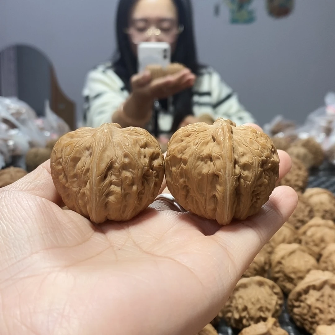 文玩核桃吊坠元宝41+黄