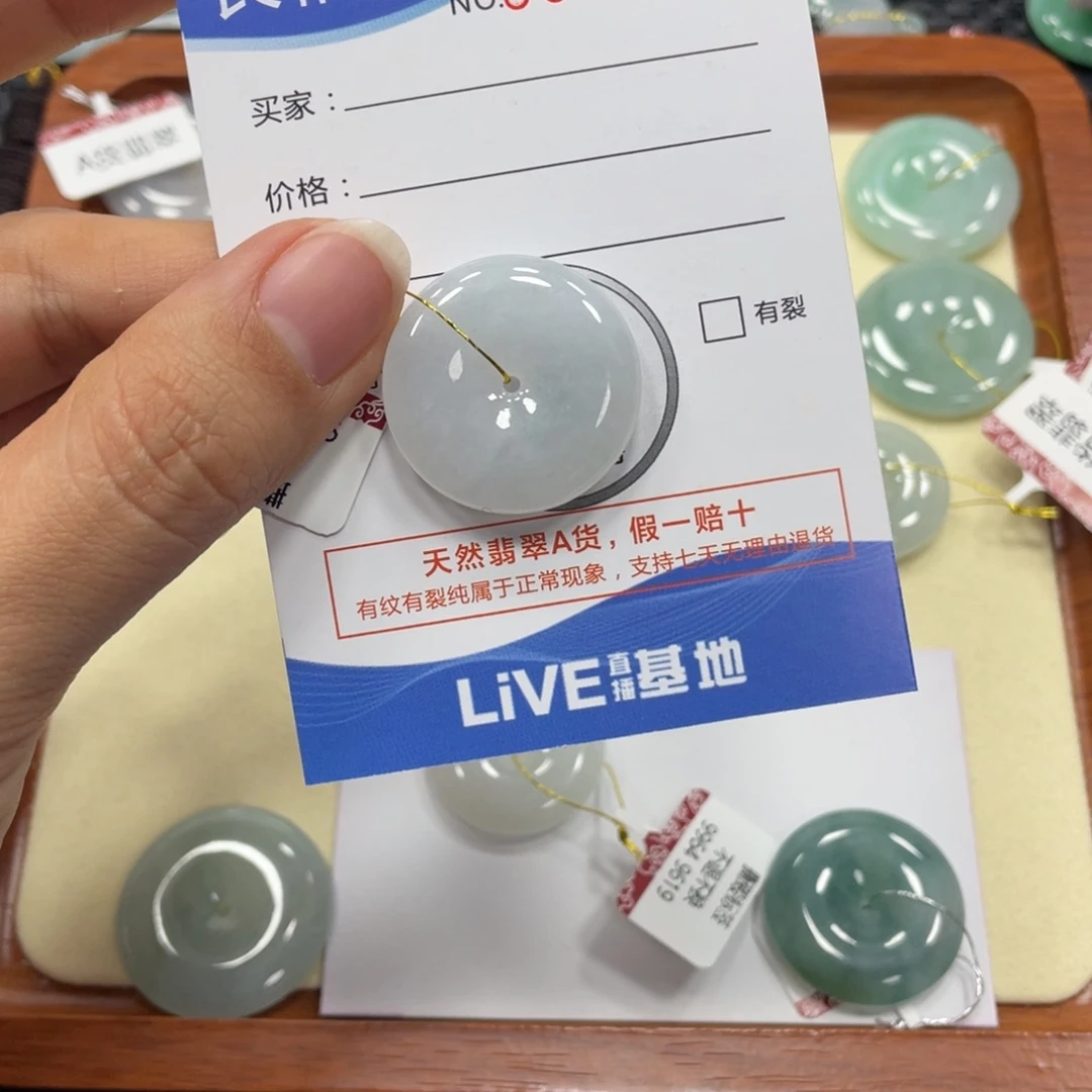 翡翠颈饰未镶嵌翡翠吊坠x 5713