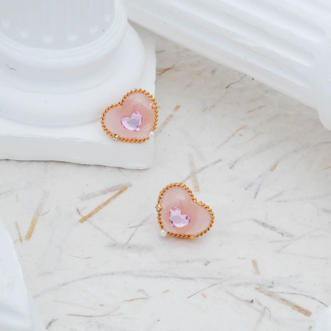 非金属仿珍珠耳饰 MYES-016 小忆耳钉 S925银针