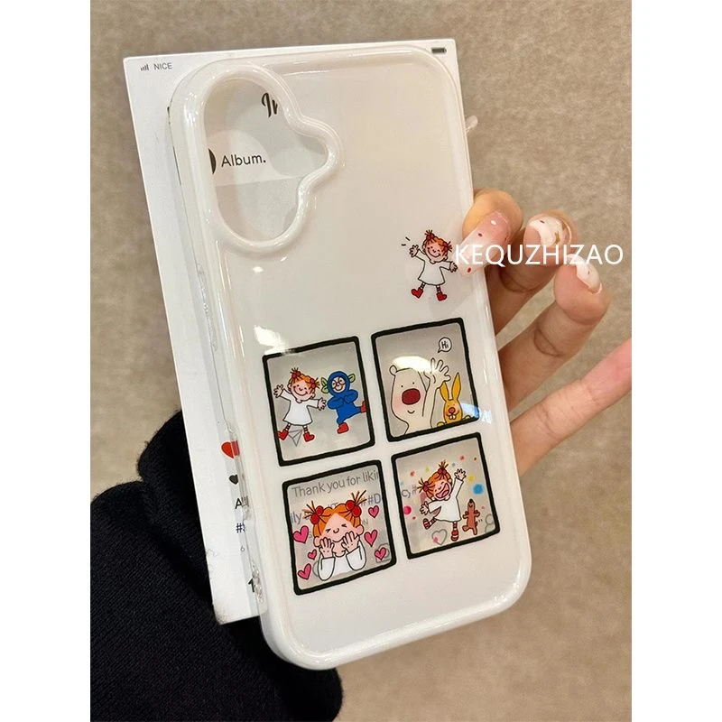 四格co酱适用苹果16/15手机壳iphone13pro12女14小米oppo华为vivo