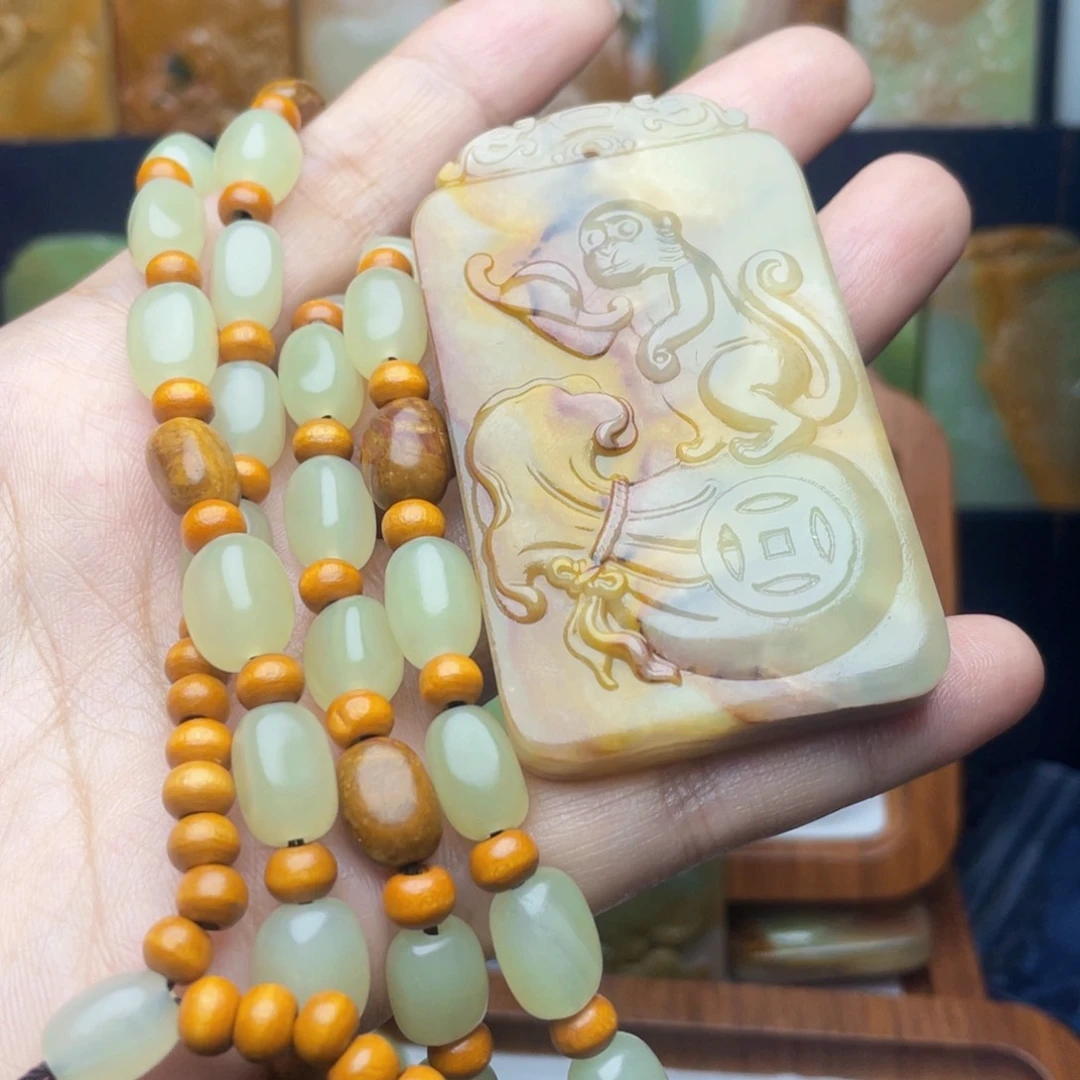 好*光新疆昆仑山料牌形