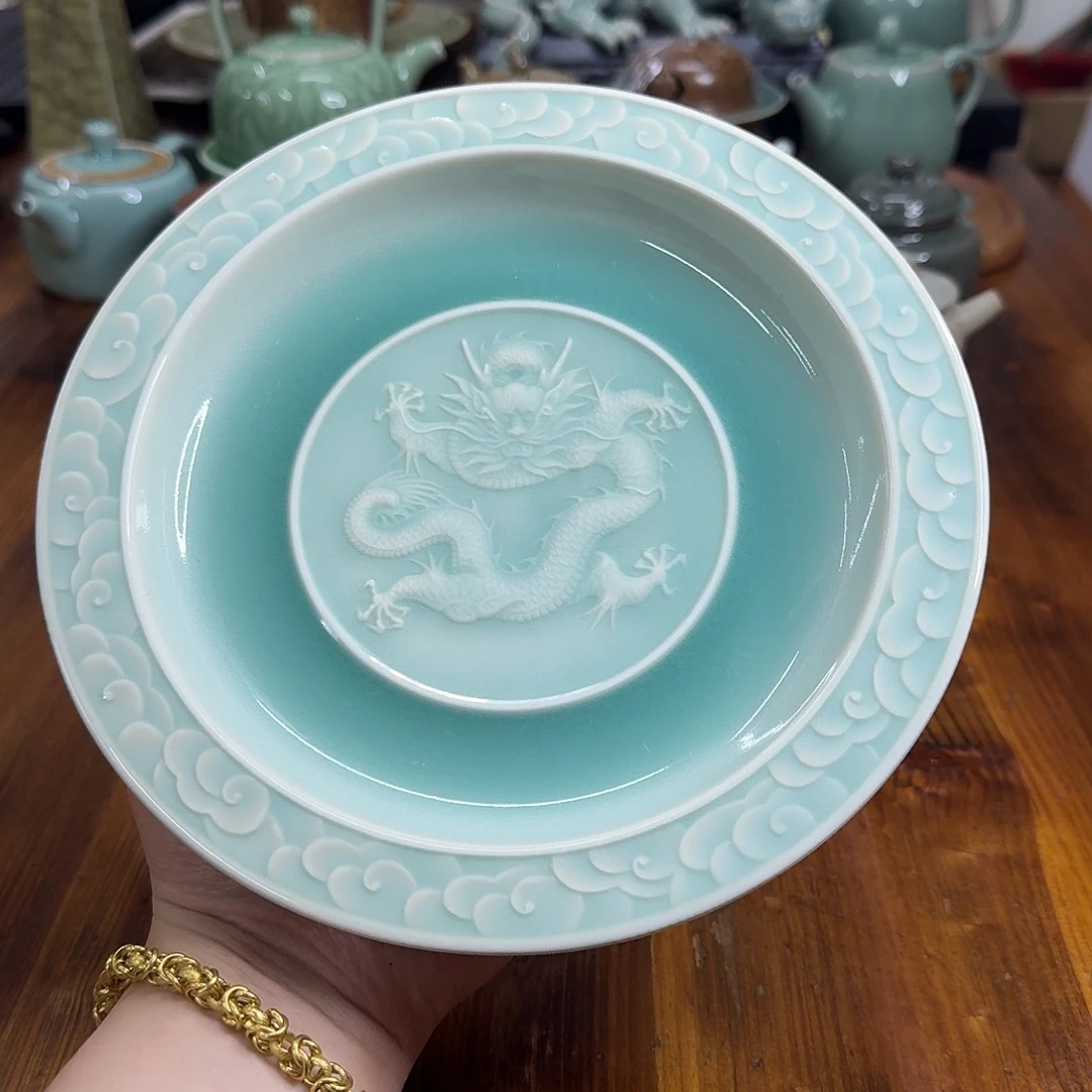 小仲龙泉青瓷微瑕2943