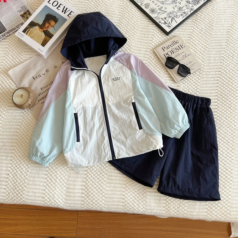 儿童防晒衣2025夏季新款儿童轻薄款外套男女童连帽防晒套装04