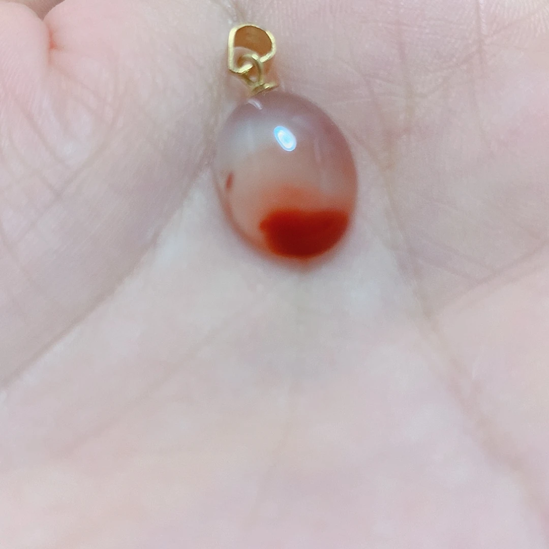 吊坠(不含链)银S925镶嵌南红玛瑙