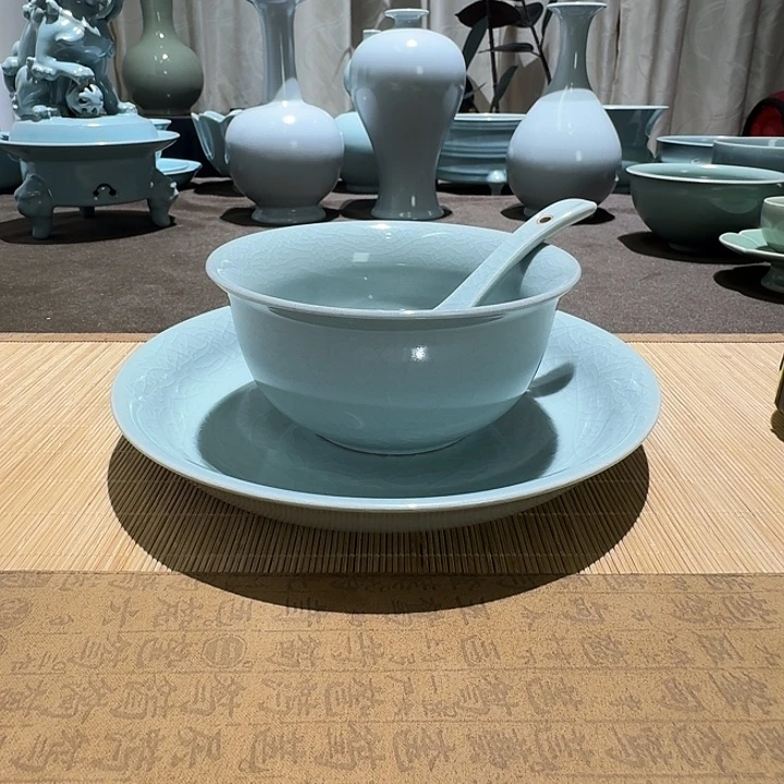 陶摆件I 8件餐具。。。。。