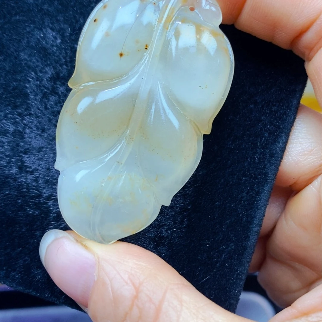 未镶嵌石英质玉（黄龙玉）吊坠(不含链)