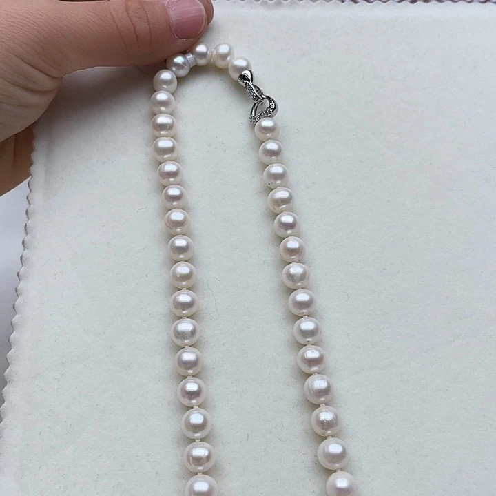 淡水珍珠颈饰未镶嵌卡8➕极光白炫彩
