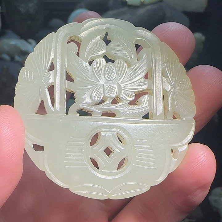 散***人和田玉未镶嵌吊坠(不含链)