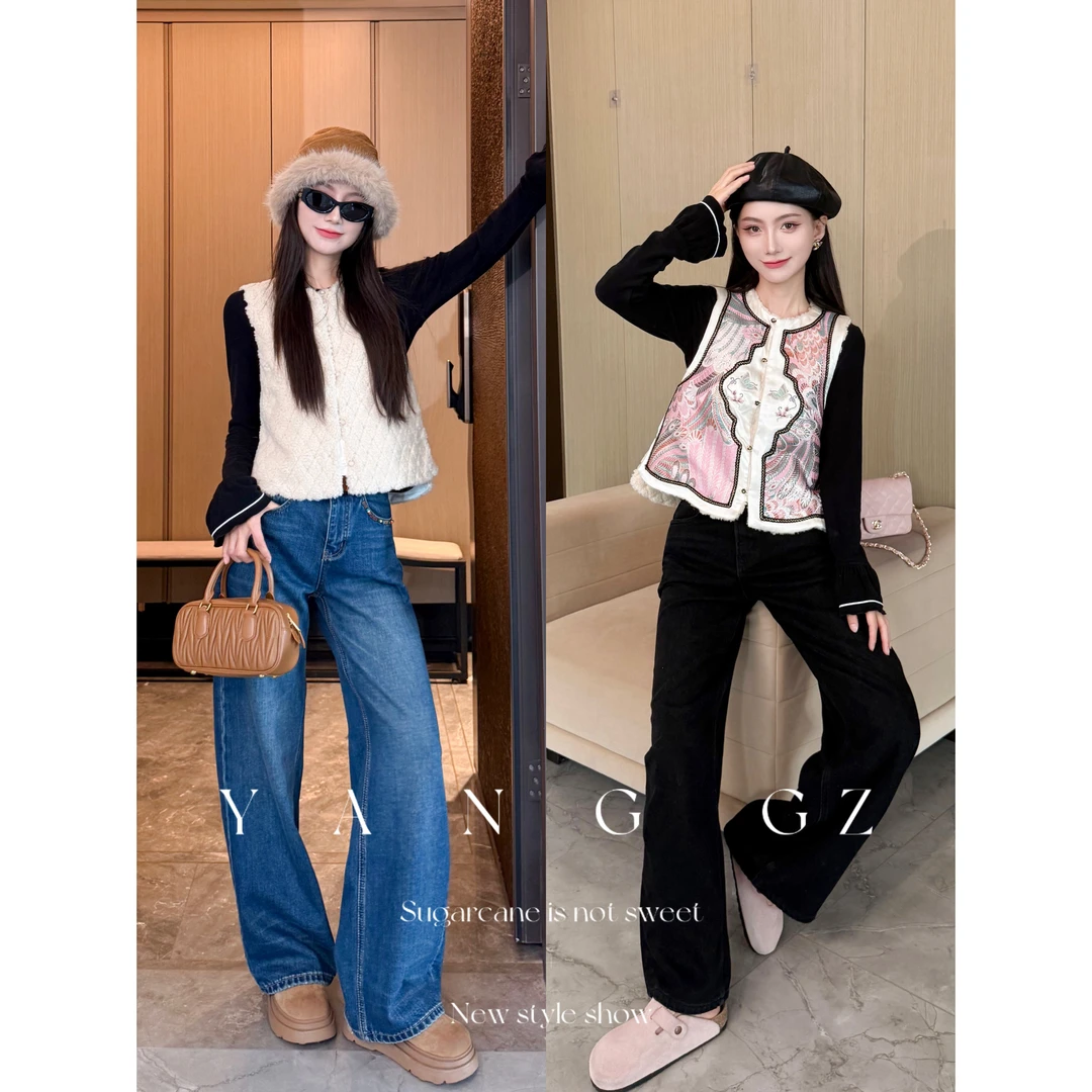 YANG GZ【有凤来仪3.0】新中式凤凰纹加厚开衫马甲女GZ5154GL656248