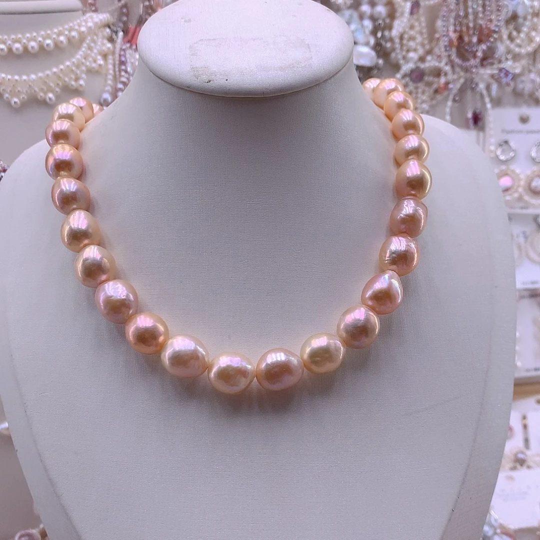 淡水珍珠未镶嵌耳饰项链