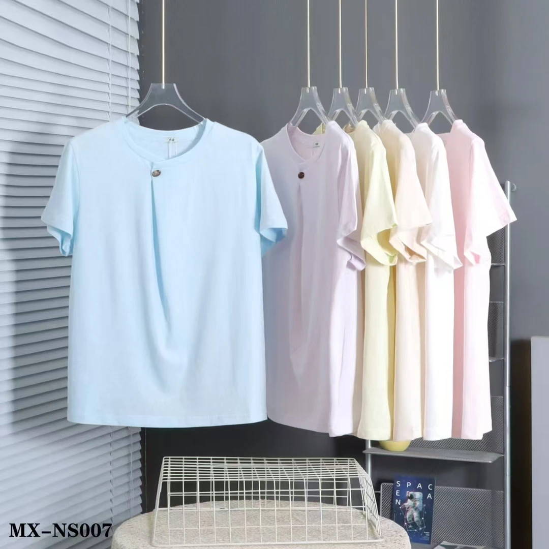 蛋家休闲时尚透气吸汗麻棉T恤