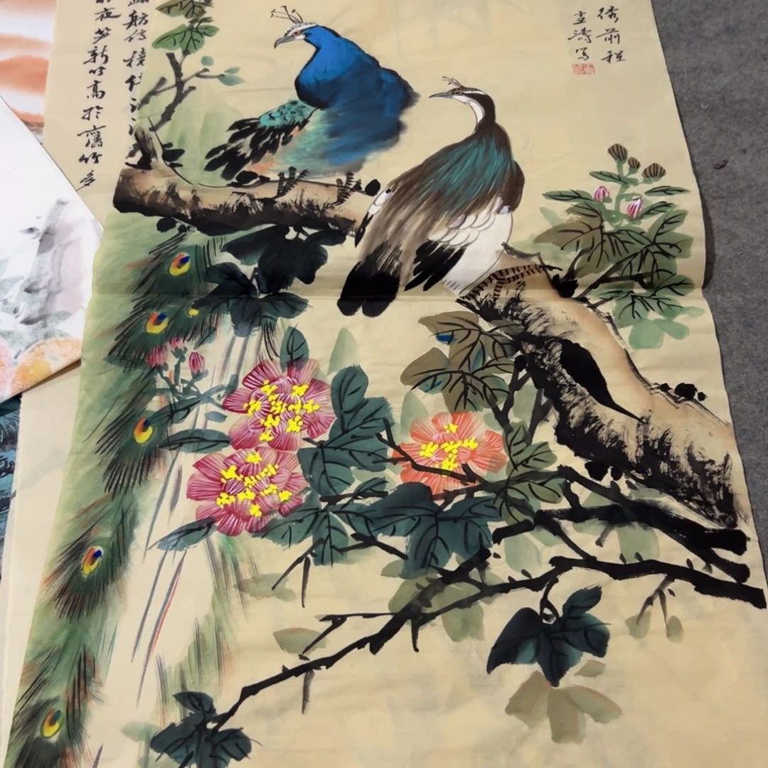 国画国画作品画心一张