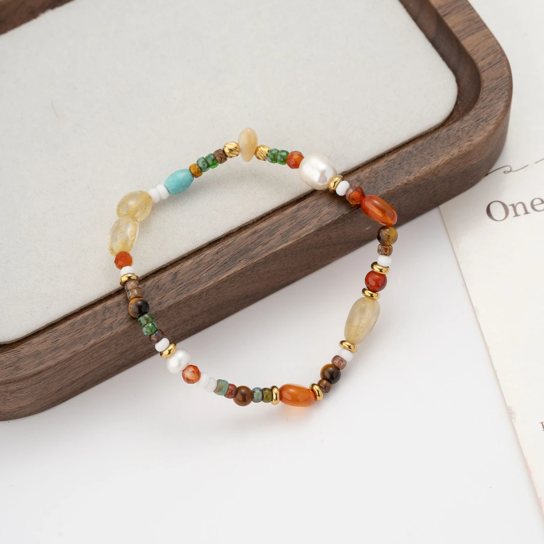 钛钢手链 [人鱼之泪手链款]淘崽原创轻奢复古百搭小众手链