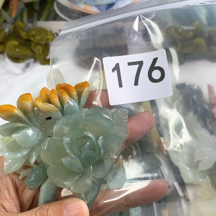 【闪购商品】岫玉发饰未镶嵌?*初