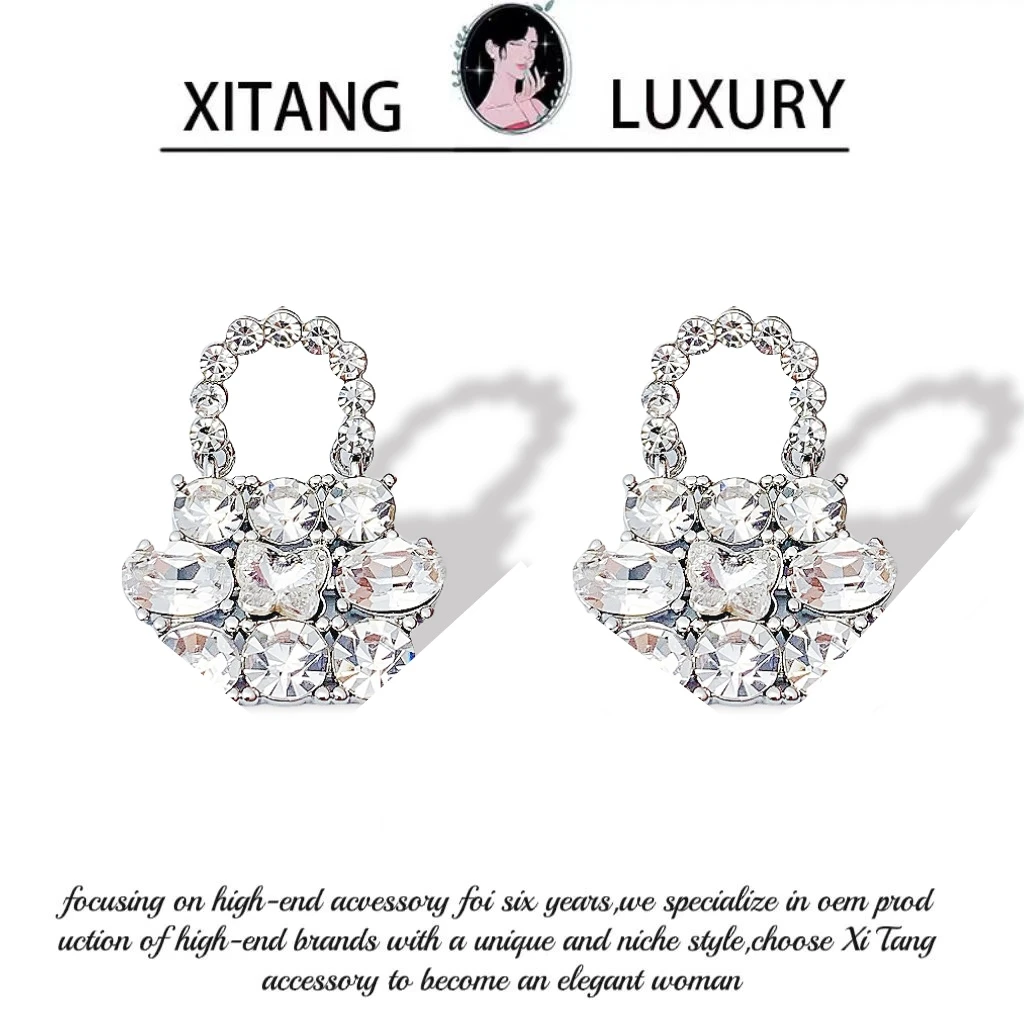 铜合金耳饰 《闪耀时分》简约气质欧美小众设计感耳钉耳环耳坠8084