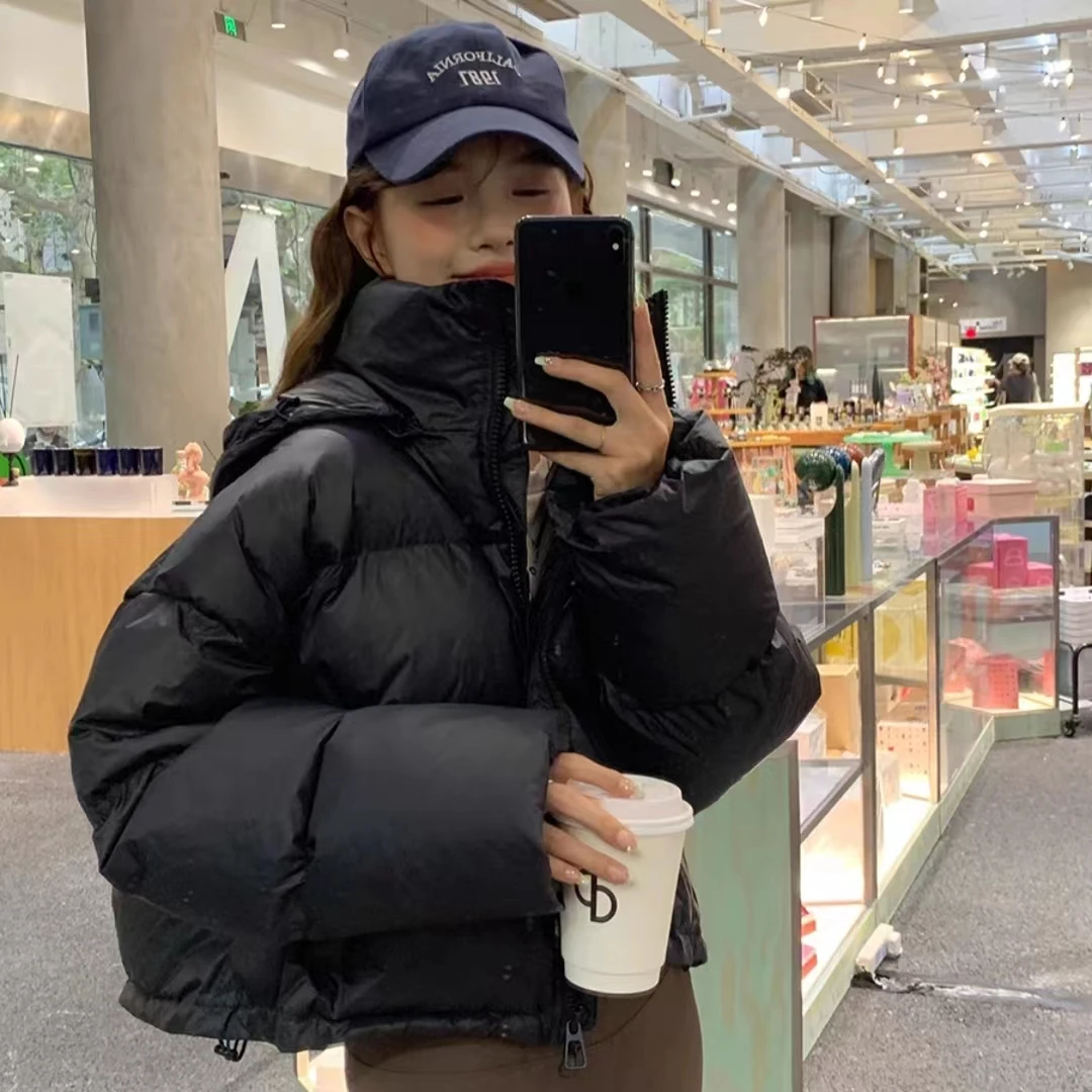 MM-韩版简约爆款可拆卸帽纯色羽绒服女-F818