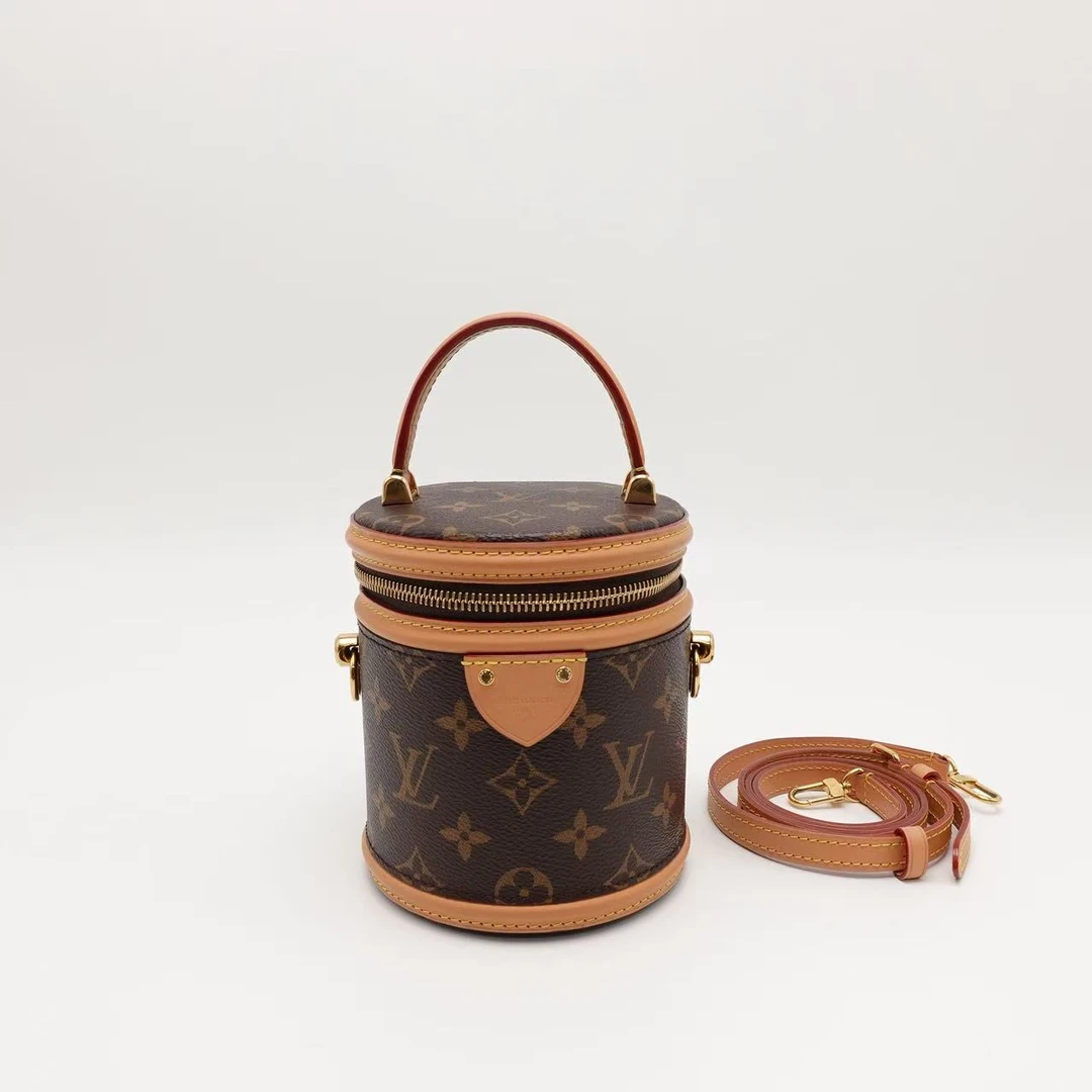 99新 LouisVuitton/路易威登 GGS发财桶nano老花金扣单肩99769326