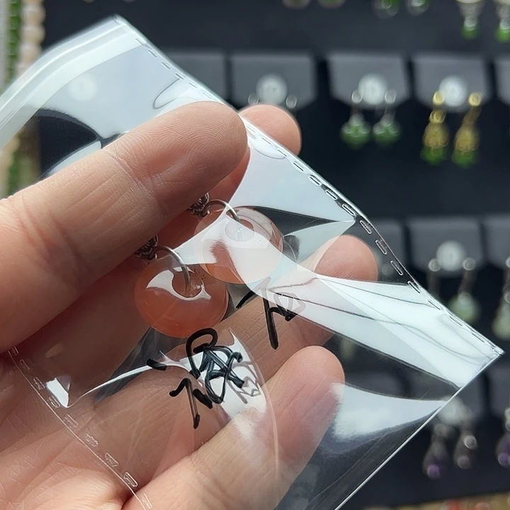 南红玛瑙耳饰银S925镶嵌谢**玉