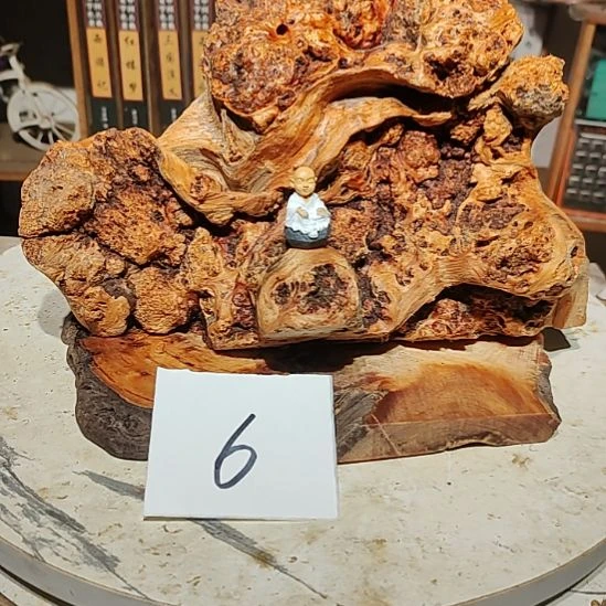 .***在松木6北沉香琥珀木天然造型山水摆件