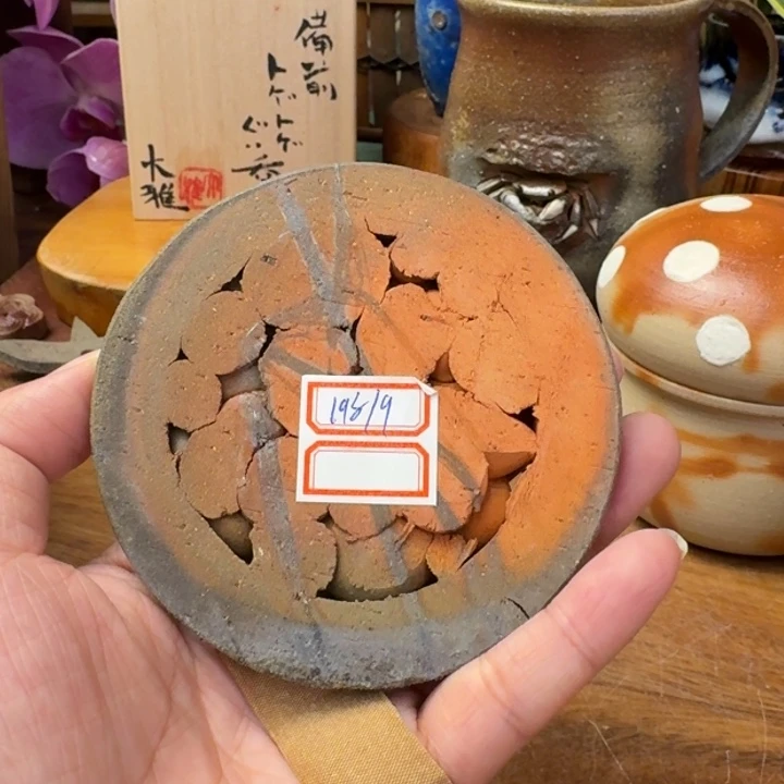 黄薇堂备前烧手捏杯垫福利一口价