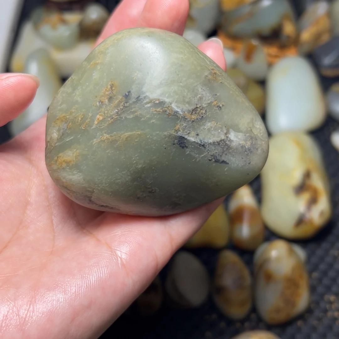 和田玉未镶嵌挂件40