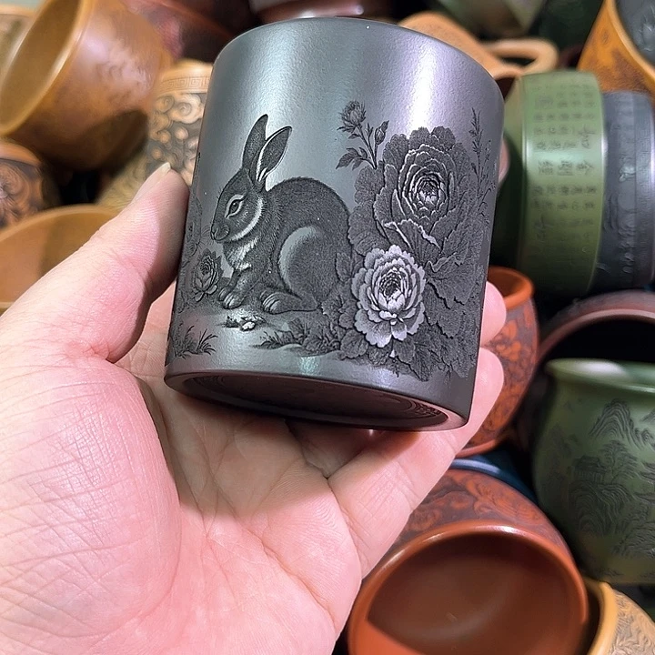 茶杯紫砂全手工紫砂主人杯