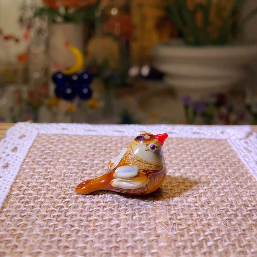 琉璃手工艺品小鸟