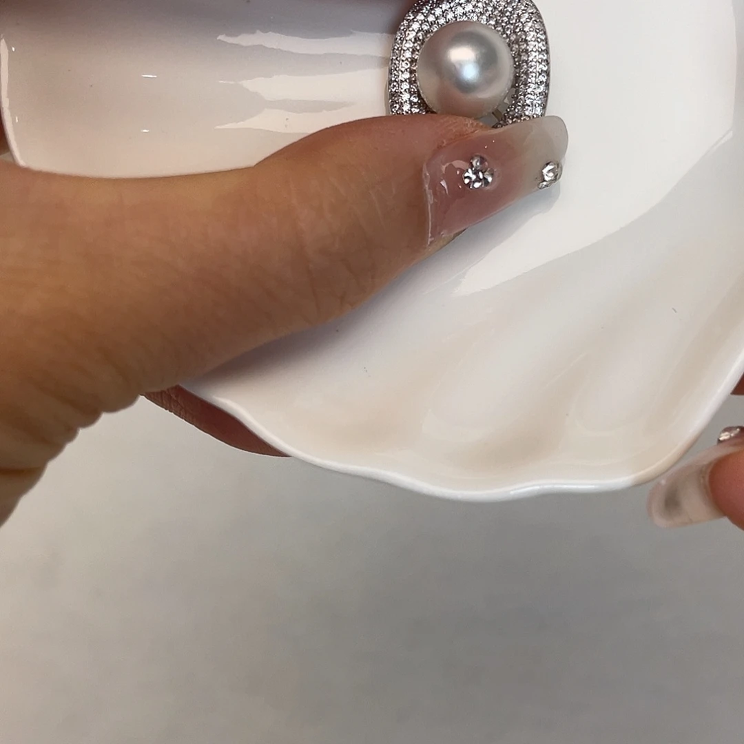 吊坠(不含链)海水珍珠银S925镶嵌