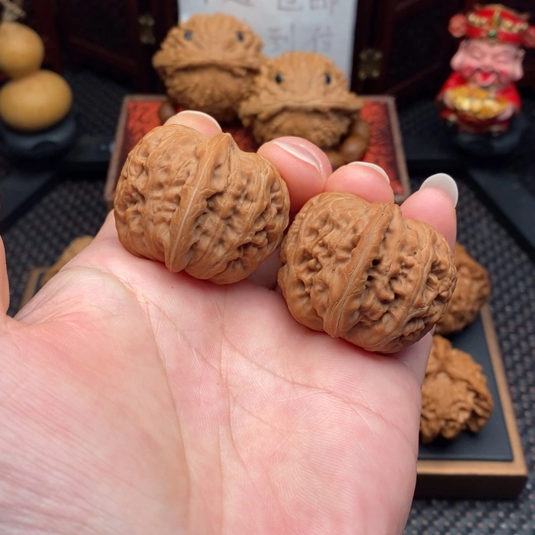 文玩核桃把件39尺元宝