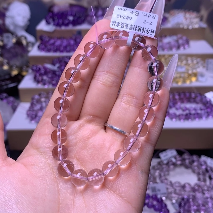 紫晶手串未镶嵌玻利维亚