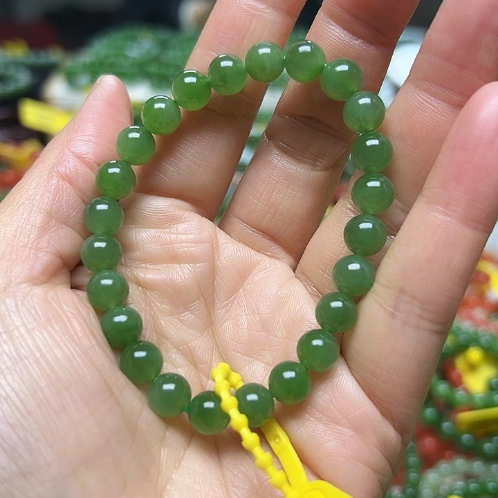 和田玉（碧玉）未镶嵌手链