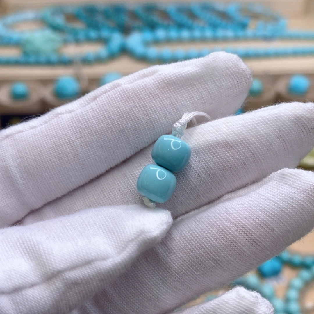 绿松石未镶嵌珠宝奇石7.6mm