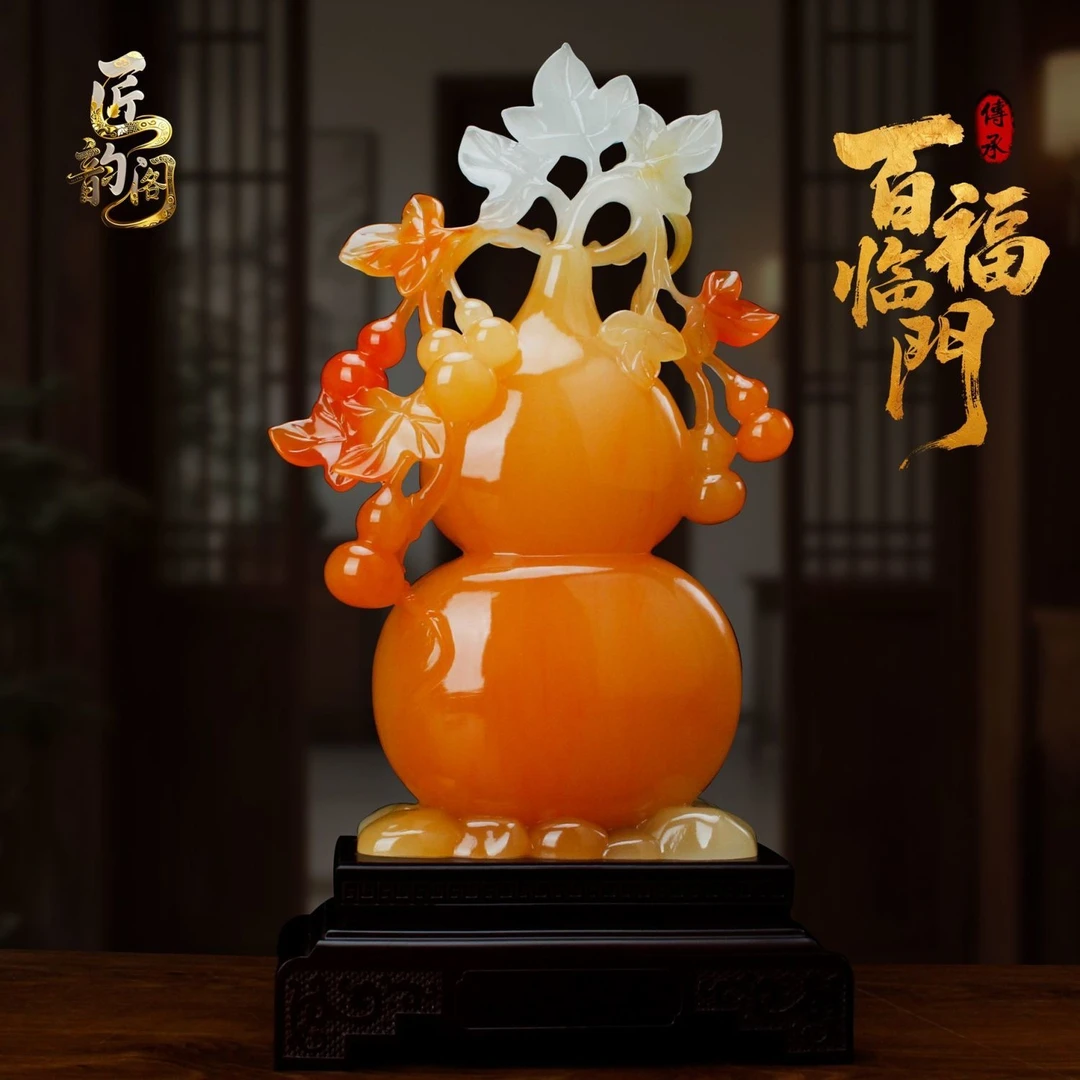 黄龙百福临门摆件客厅玄关电商柜酒柜