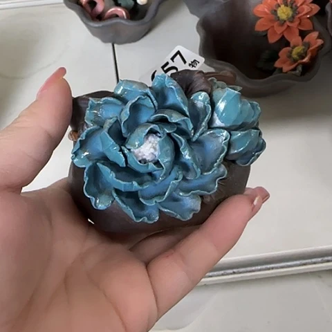 瓷片蓝*睛柴烧柴烧柴烧657