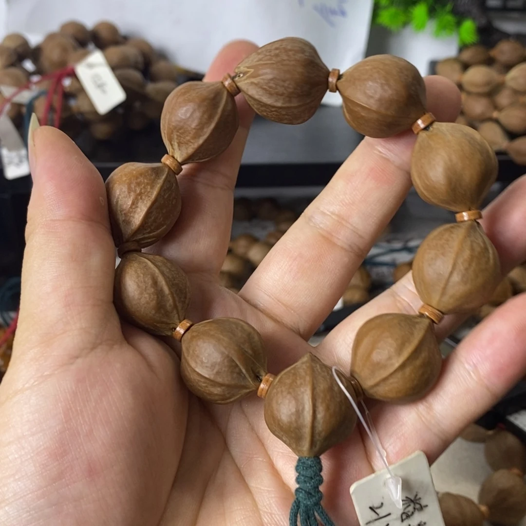 B****橄榄核手串2125精品梅林铁核