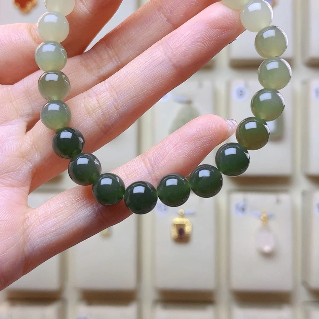 柠***果手串未镶嵌和田玉