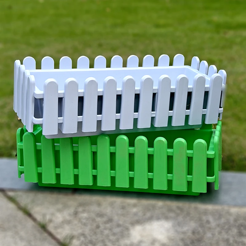 长方形花盆加厚特大栅栏阳台种菜多肉育苗盆栽长条花槽环保水培盆