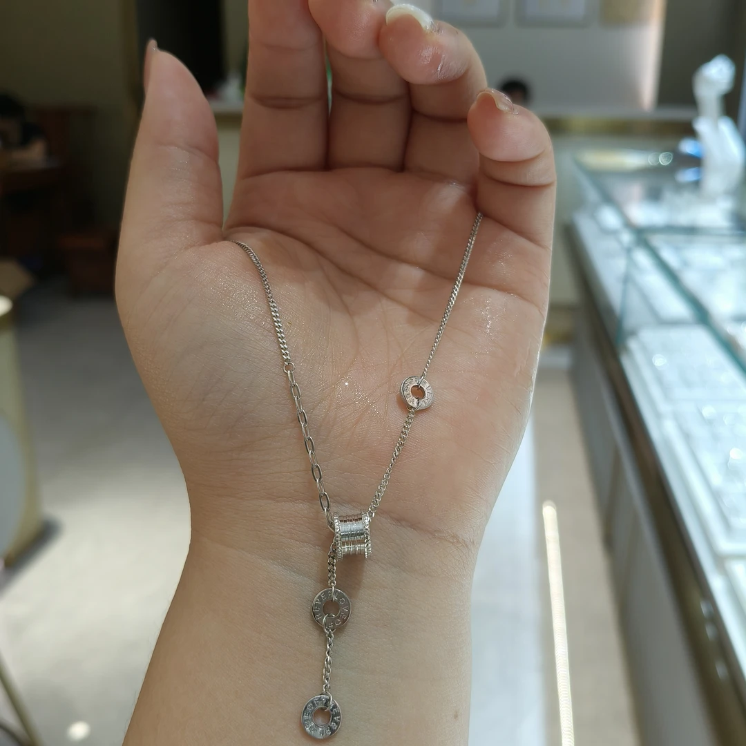 铂金pt950时尚项链。8.83克，，3072