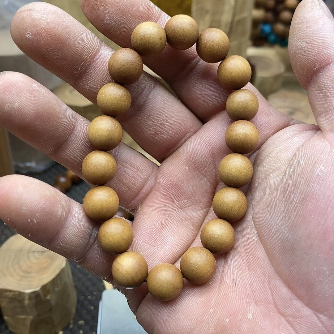 木老山檀香1.2单圆珠木料