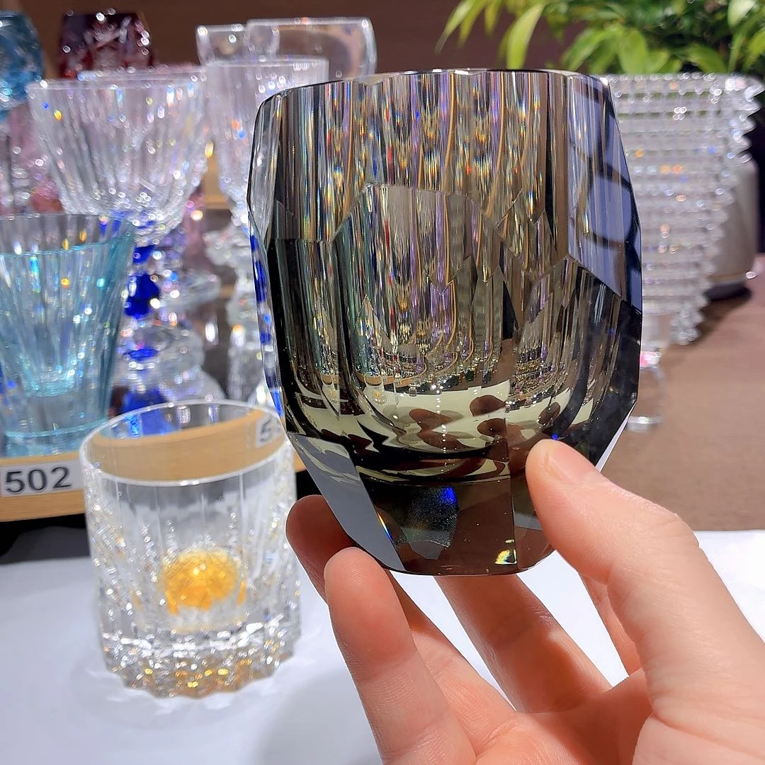 手柄款水晶玻璃威士忌酒