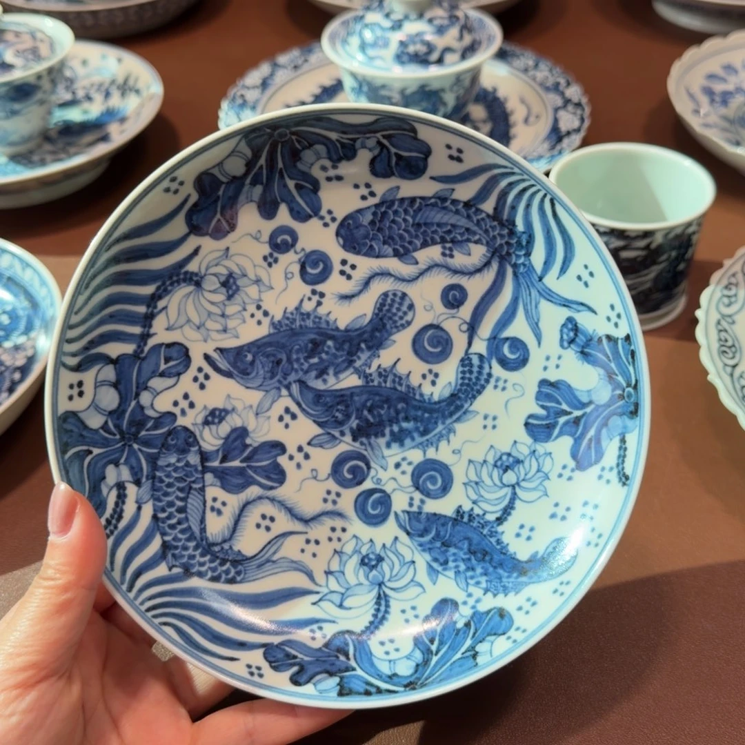 手工手绘茶具壶承